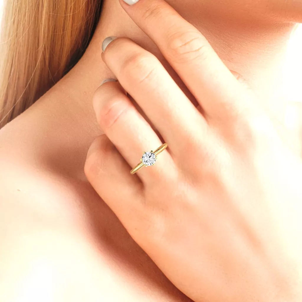 Halo Engagement Ring with Wedding Band: A Perfect Match